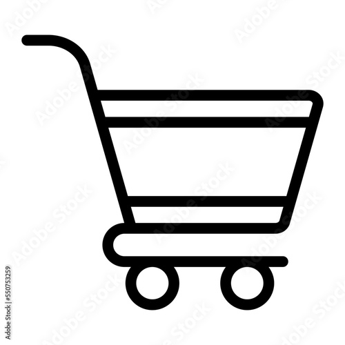 Shopping cart line icon