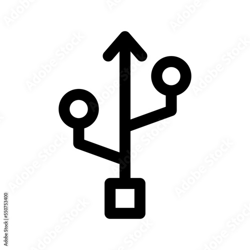 Usb Icon Vector Symbol Design Illustration