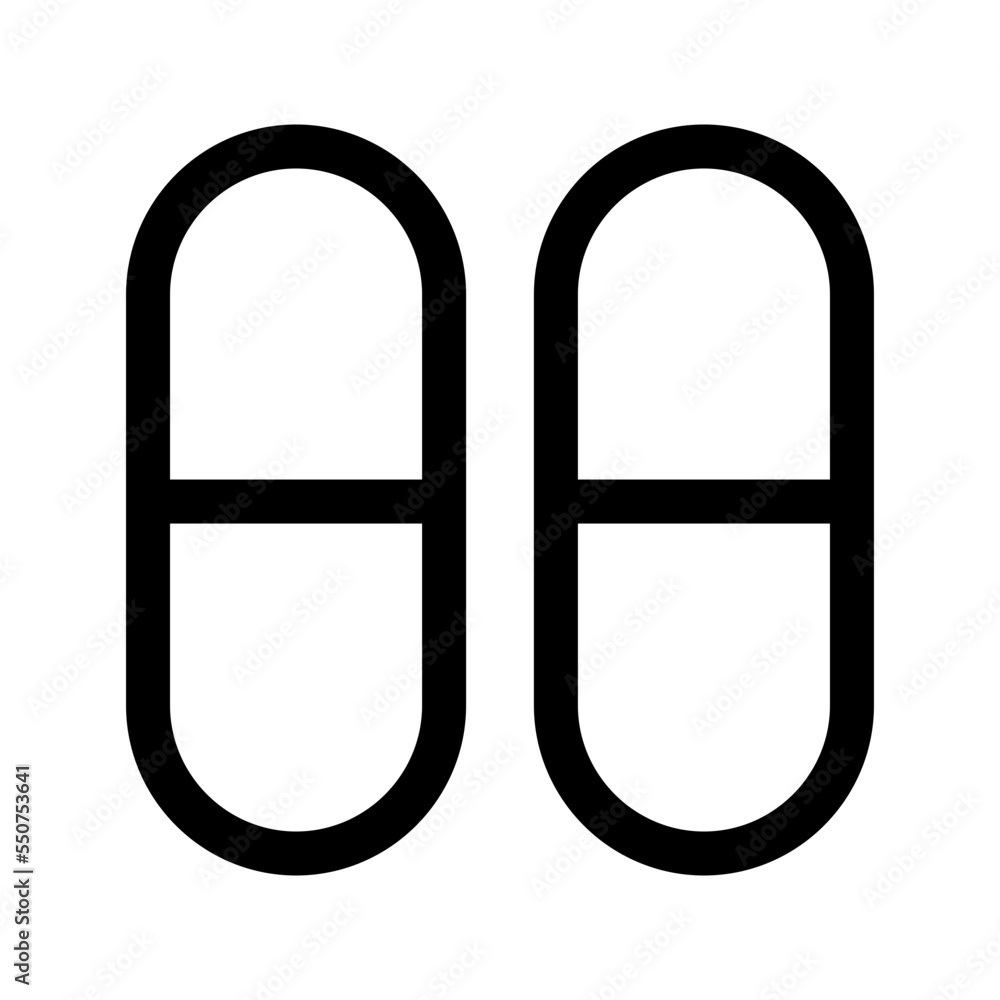 Capsule Icon Vector Symbol Design Illustration Capsule Icon Vector Symbol Design Illustration