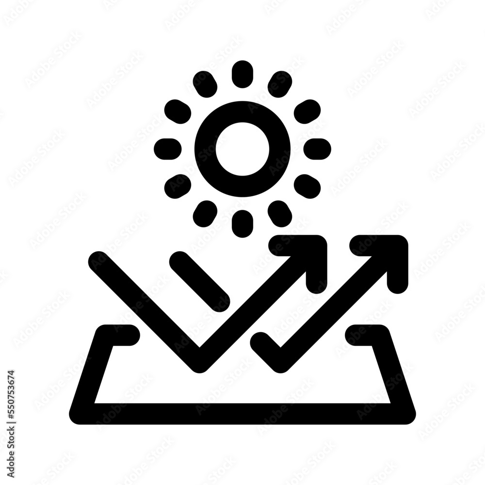 Sun Proof Icon Vector Symbol Design Illustration Sun Proof Icon Vector Symbol Design Illustration