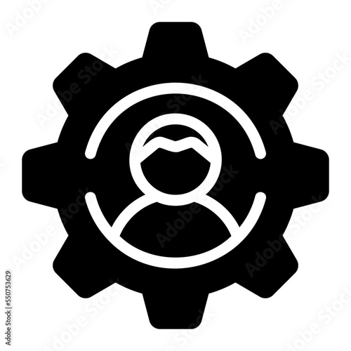 administrator glyph icon