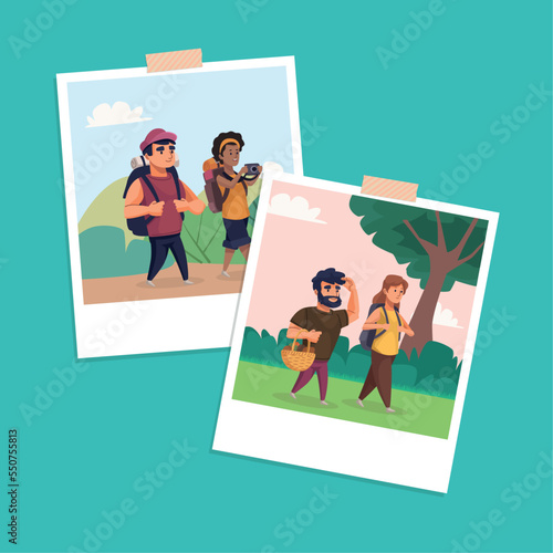 travelers couples in photos