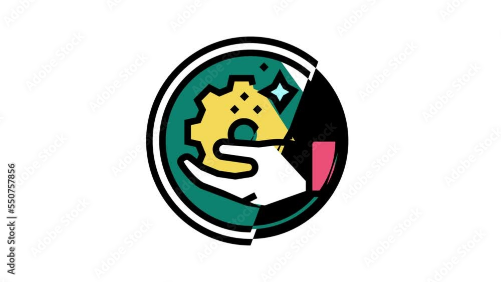 handmade cosmetic color icon animation handmade cosmetic color icon animation