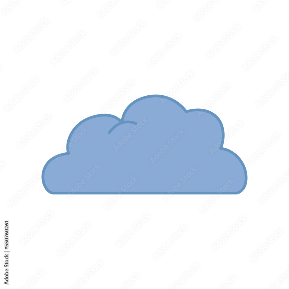 Cloud. Abstract cloudy isolated on white background. Vector illustration. weather symbol. Cloud. Abstract cloudy isolated on white background. Vector illustration. weather symbol.