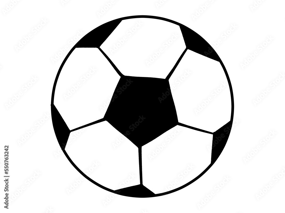ゆるいサッカーボールのイラスト素材 ゆるいサッカーボールのイラスト素材