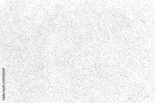 Distressed black texture. Dark grainy texture on white background. Dust overlay textured. Grain noise particles. Rusted white effect. Grunge design elements. Vector illustration, EPS 10.