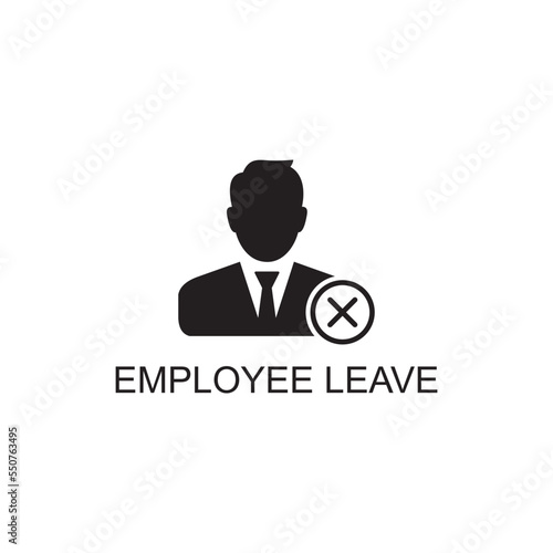 employee leave icon , business icon