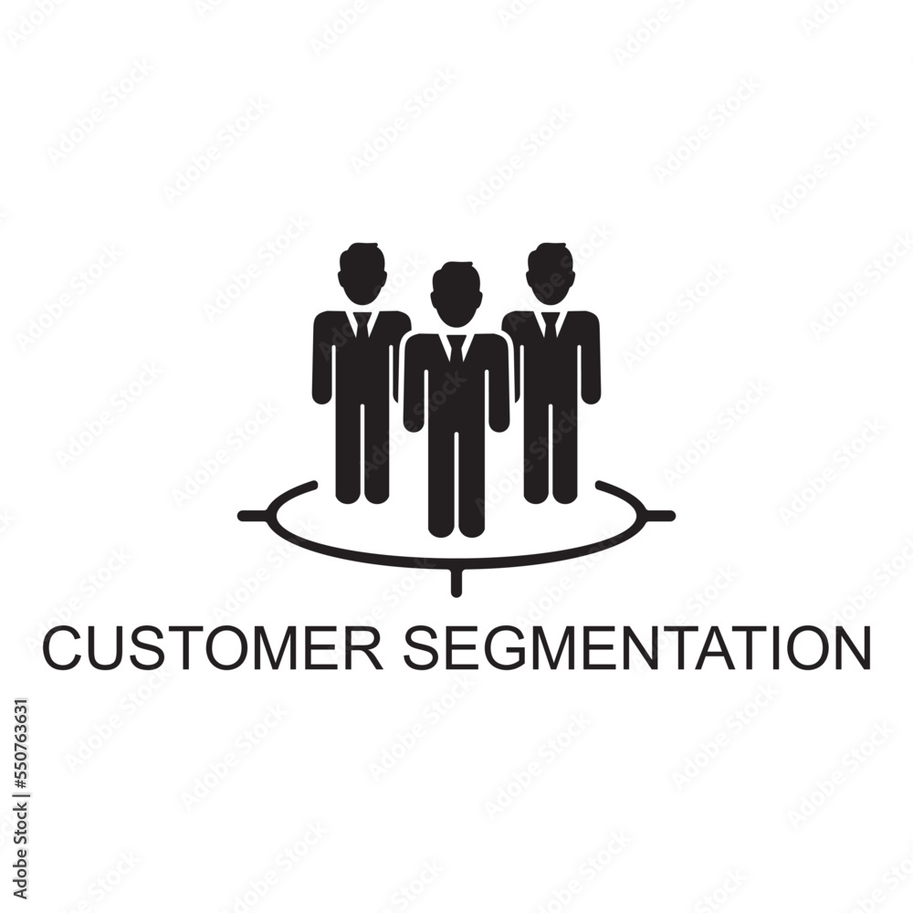 costumer segment icon , business icon costumer segment icon , business icon