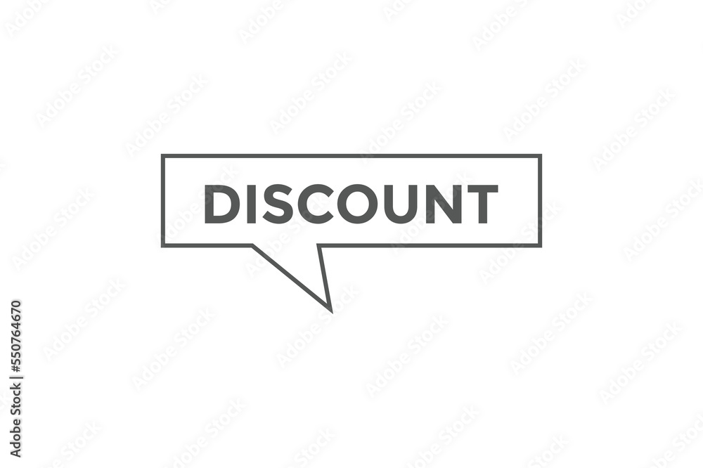 Discount button. web banner template Vector Illustration Discount button. web banner template Vector Illustration