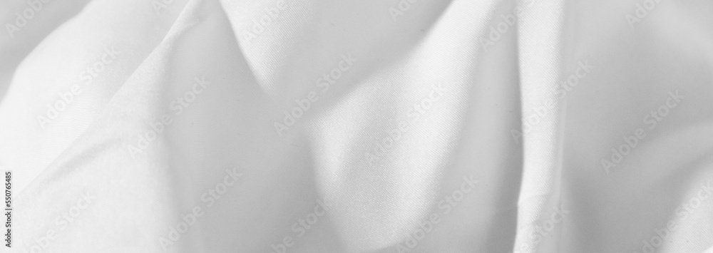 White fabric texture background,Soft waves,Space for text or book design and web text