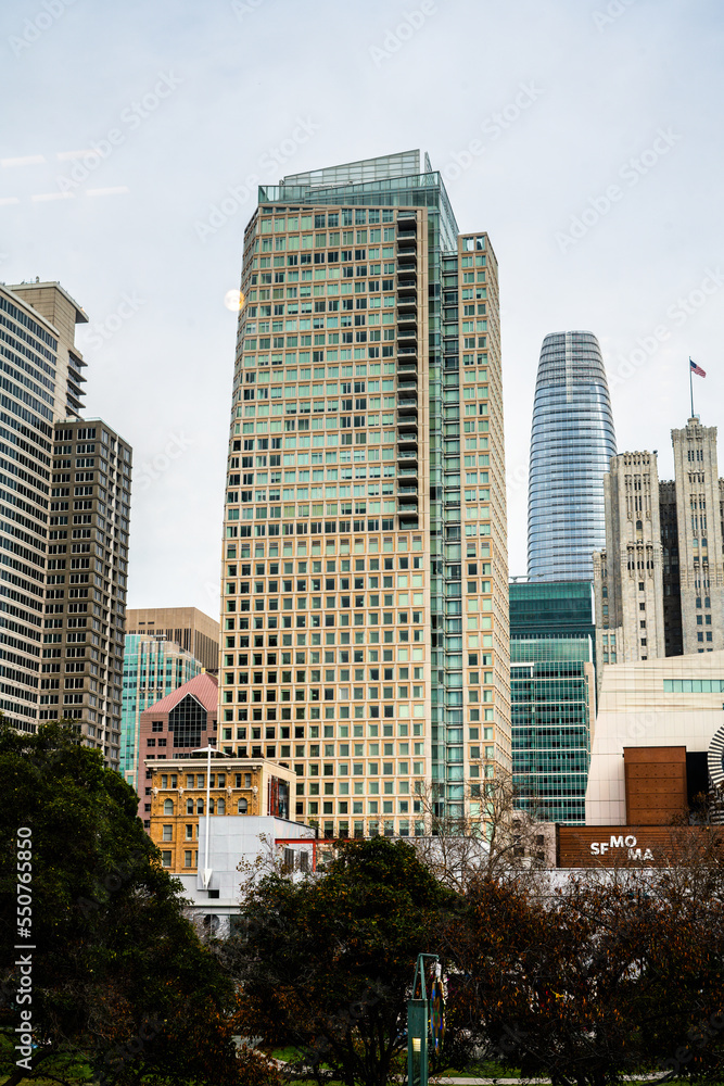 Obraz premium downtown city