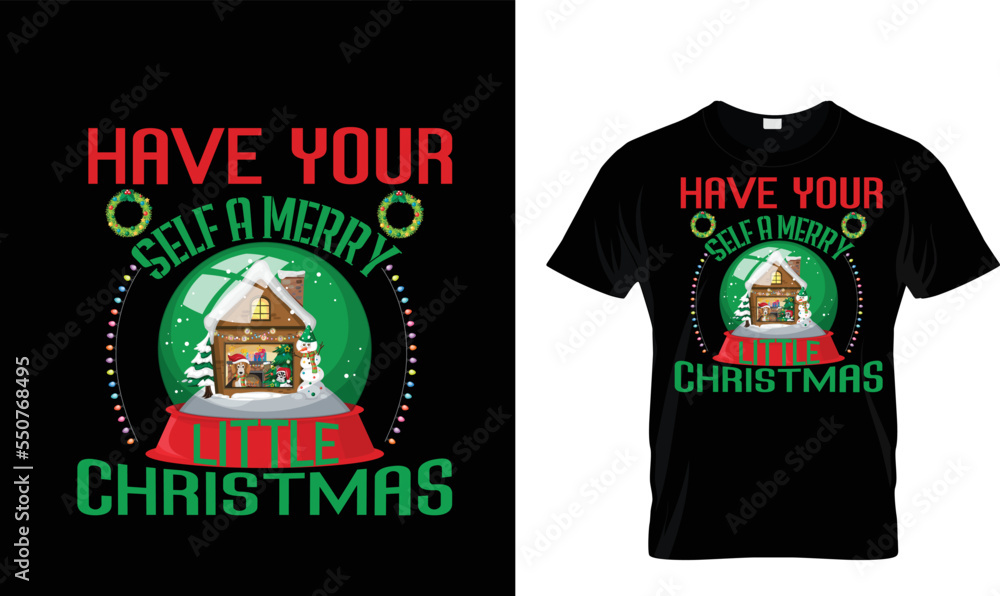 Have your self a merry little..T-shirt design template