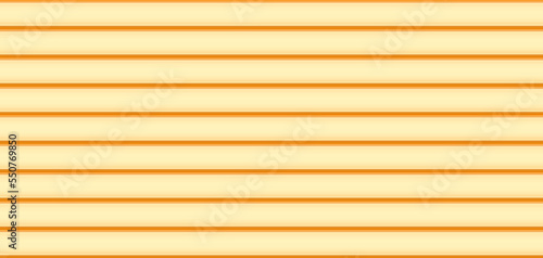 Vector horizontal lines wood fence texture. Realistic timber yellow beam seamless pattern. Plastic siding design banner. Pine imitation lining interior decor. Grooved striped wall. Flooring tile