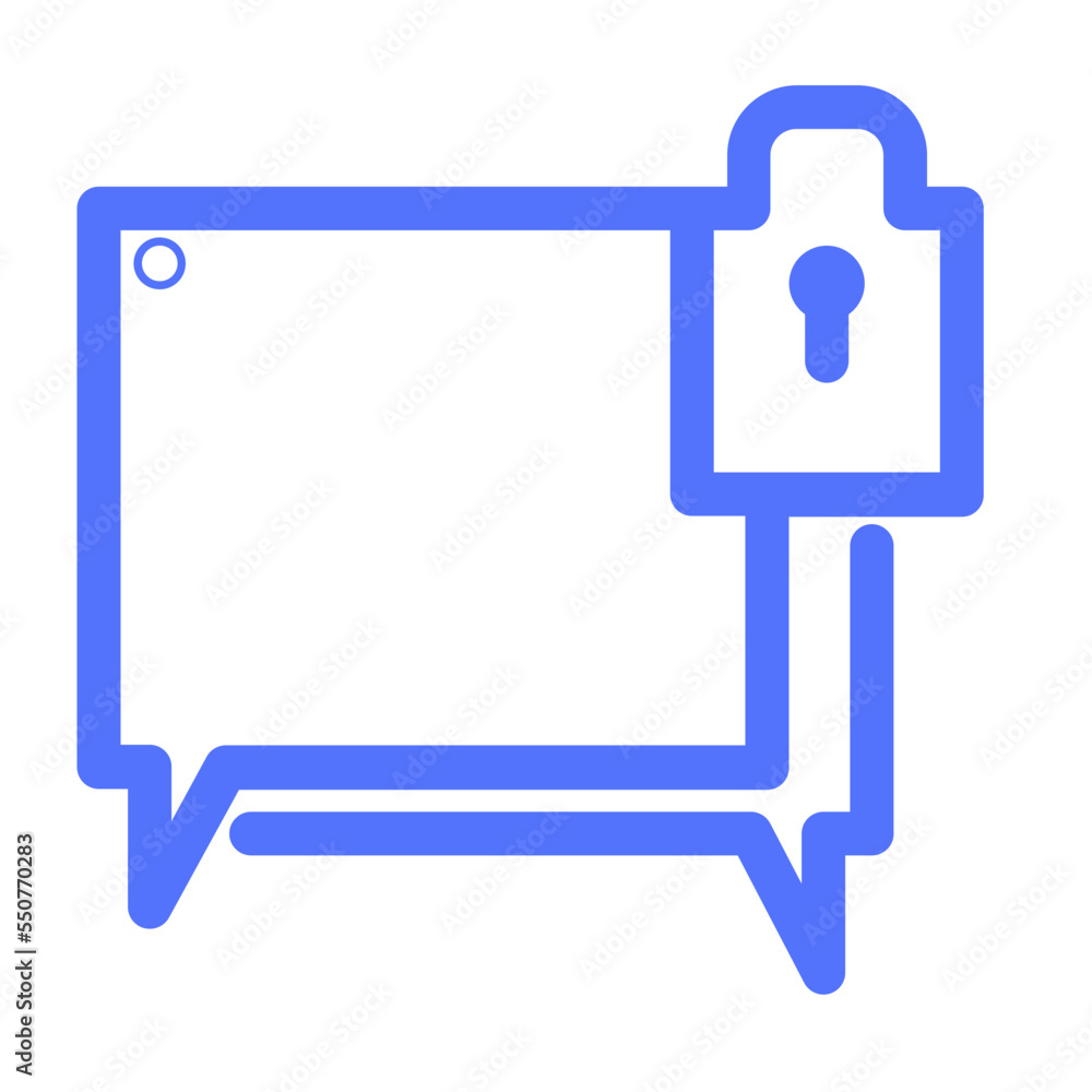 Chat Message Lock Locked Password Protection Security Icon Chat Message Lock Locked Password Protection Security Icon