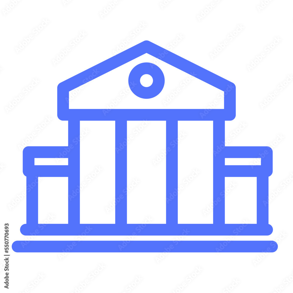 Court Courthouse Bank Building Icon Court Courthouse Bank Building Icon
