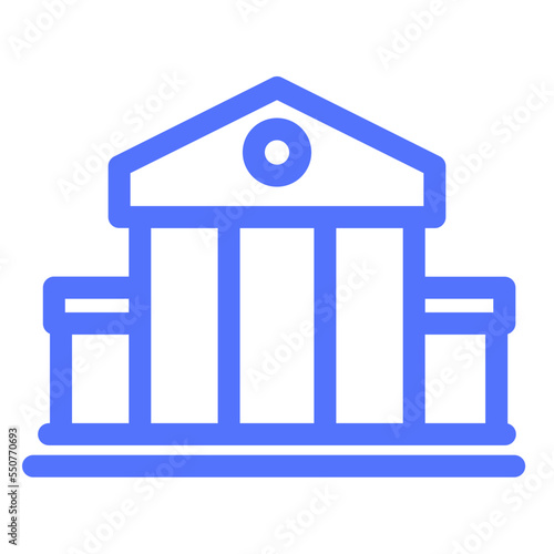 Court Courthouse Bank Building Icon