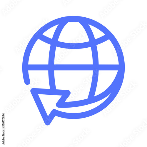 Delivery Global International Shipping Worldwide Icon
