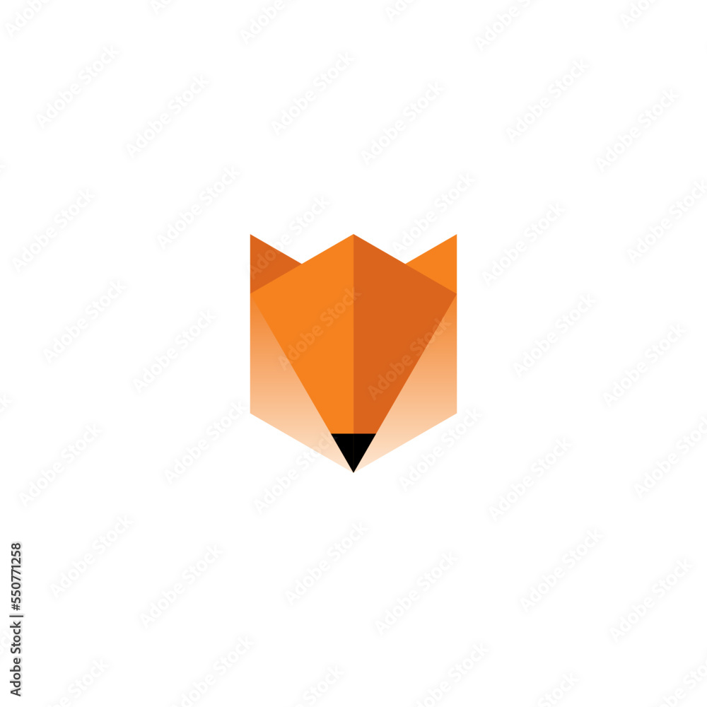 Fox Abstract Logo. Fox Geometric Design. Fox Icon. Pencil Fox Fox Abstract Logo. Fox Geometric Design. Fox Icon. Pencil Fox