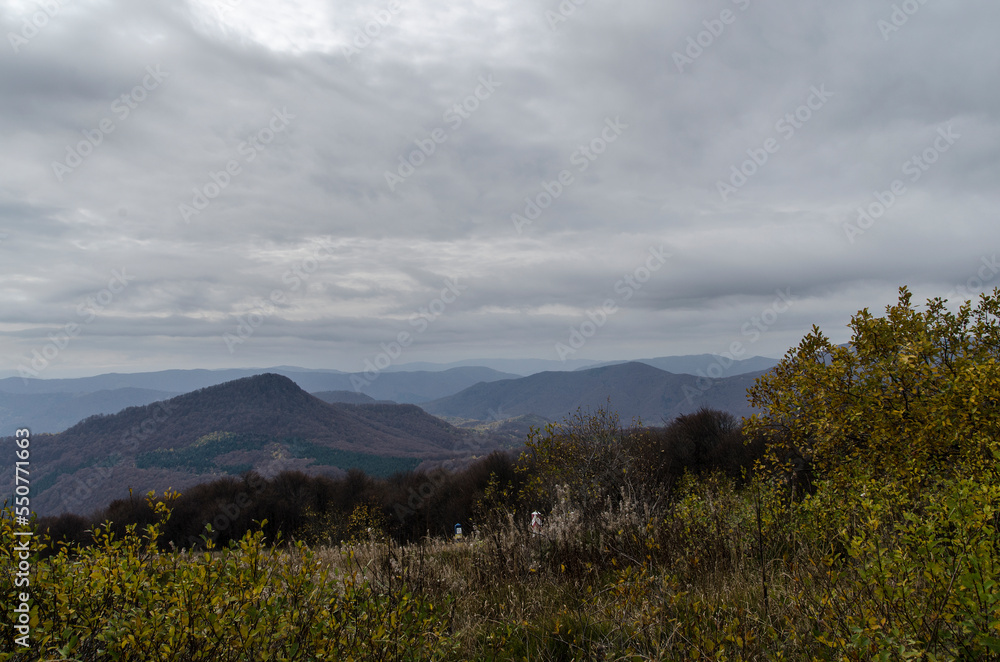 Bieszczady panorama z połoniny Wetlińskiej 