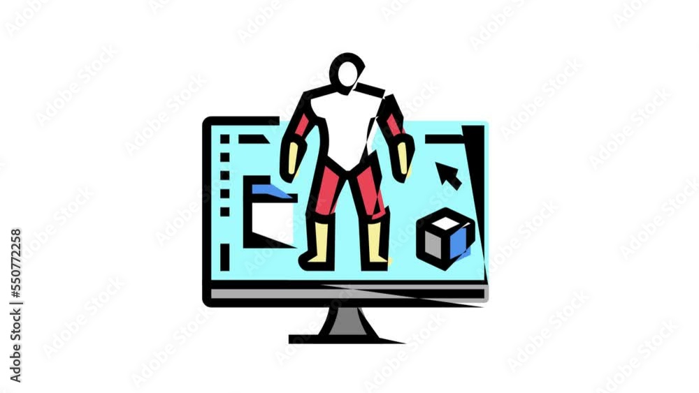 3d modeling characters color icon animation 3d modeling characters color icon animation