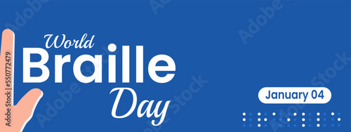 international world braille day simple background with copy space