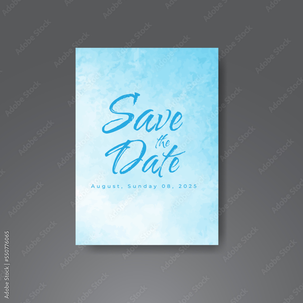 Wedding invitation with abstract watercolor background Wedding invitation with abstract watercolor background