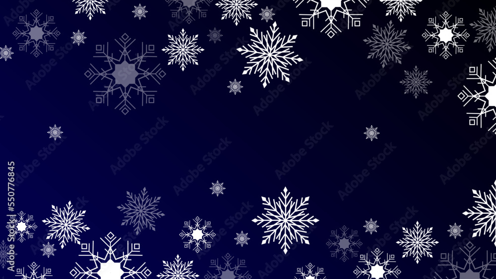 Christmas holiday background with snowflake and text space. Merry christmas winter design card. Vector illustration. New year background with snow decoration. For banner, greeting card, and wallpaper Christmas holiday background with snowflake and text space. Merry christmas winter design card. Vector illustration. New year background with snow decoration. For banner, greeting card, and wallpaper