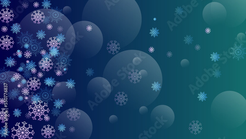 christmas background with snowflake winter snow border vector illustration for greeting card  wallpaper  banner  happy holiday  new year  and party invitation