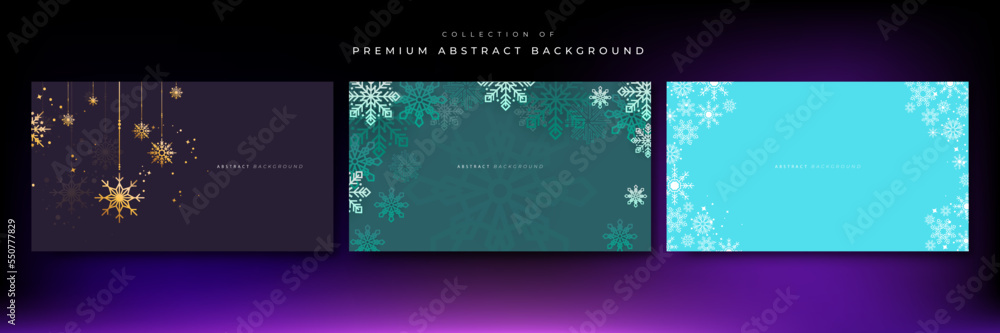 Beautiful christmas background with snowflake snow decoration. Vector illustration