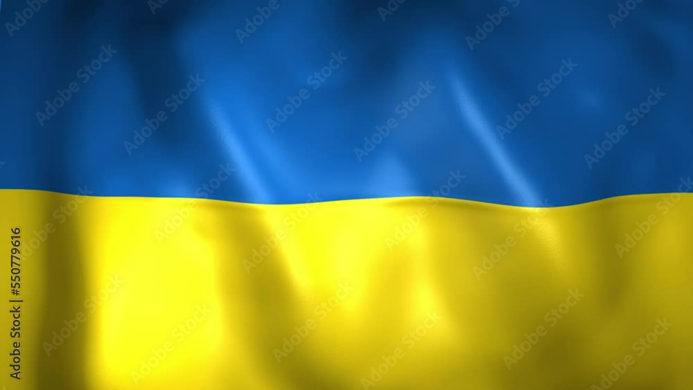 Animation of the Ukraine flag. 4K. Ukrainian flag flying, Ukraine flag 3D Animation of the Ukraine flag. 4K. Ukrainian flag flying, Ukraine flag 3D