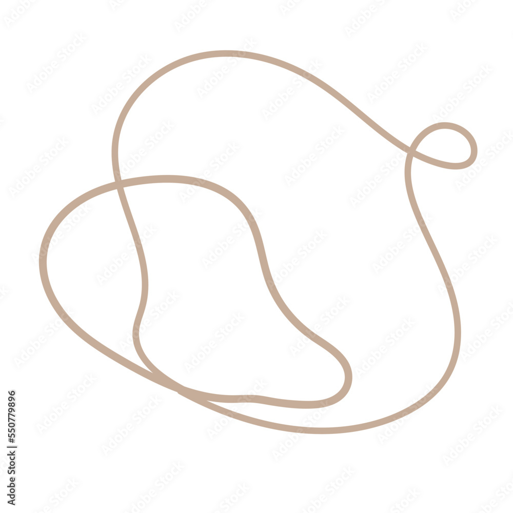 Abstract Line Shape Element Abstract Line Shape Element
