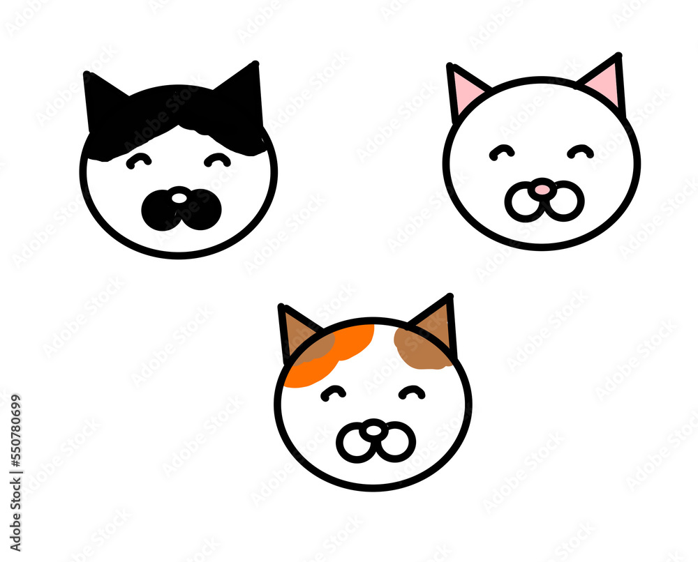猫さん 顔 アイコン 猫さん 顔 アイコン