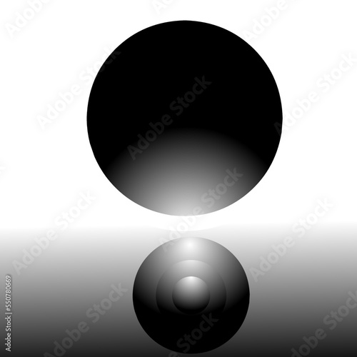 black and white sphere