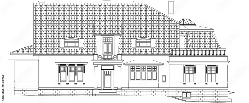sketch of a house sketch of a house