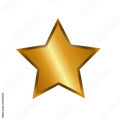 Golden star PNG for business  casino  social media  web