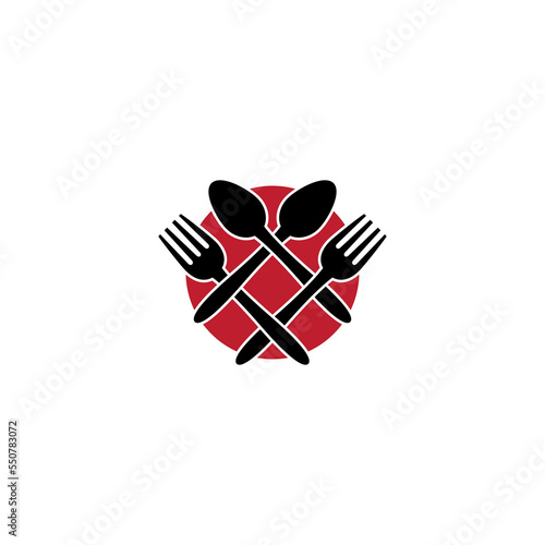 spoon and cutlery illustration for icons, symbols or logos. suitable for the logo of restaurants, cafes, canteens and other places to eat. food and drink icon 