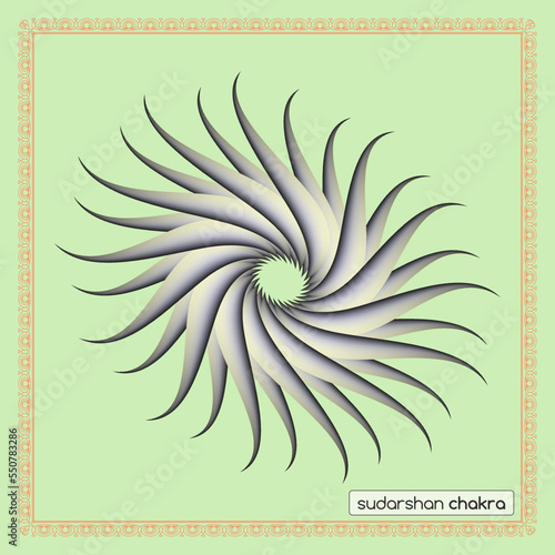 spiritual illusion Sudarshan chakra SVG