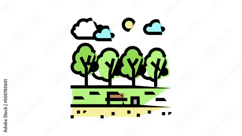 spring park color icon animation spring park color icon animation