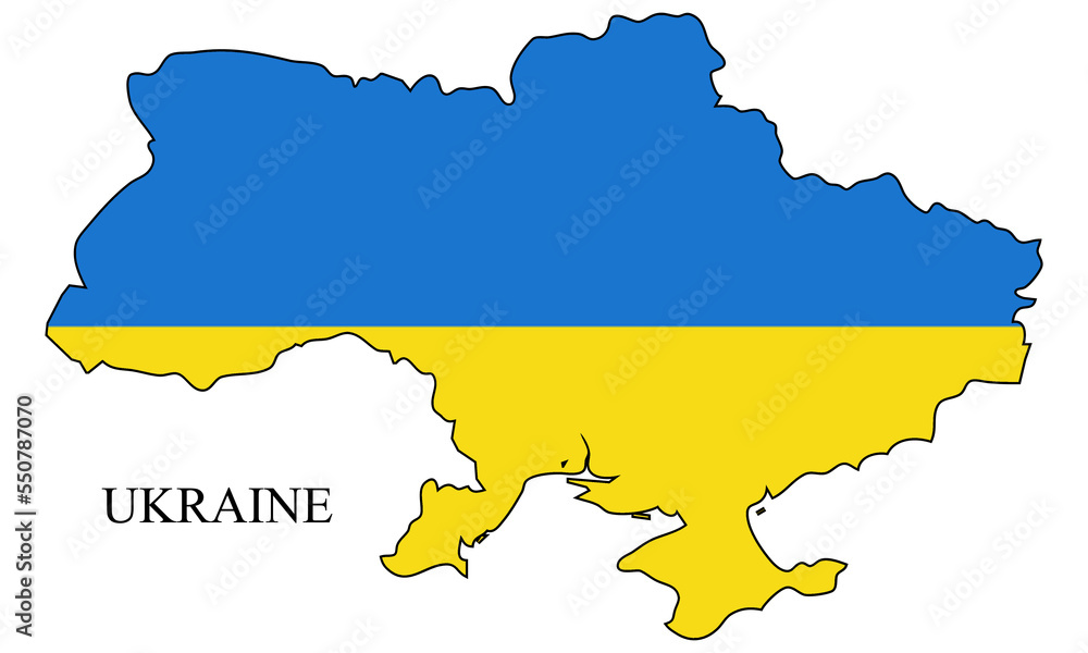 Ukraine map vector illustration. Global economy. Famous country. Eastern Europe. Europe.