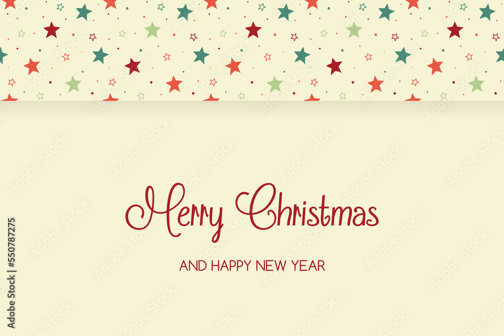 Stars on a background with wishes. Christmas greeting card. Vector