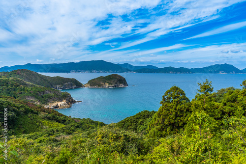 A cove called "Hamanna", a tourist attraction, in the Goto Islands, Nagasaki Prefecture, Japan