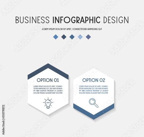 Business infographic design. Flowchart concept. Vector