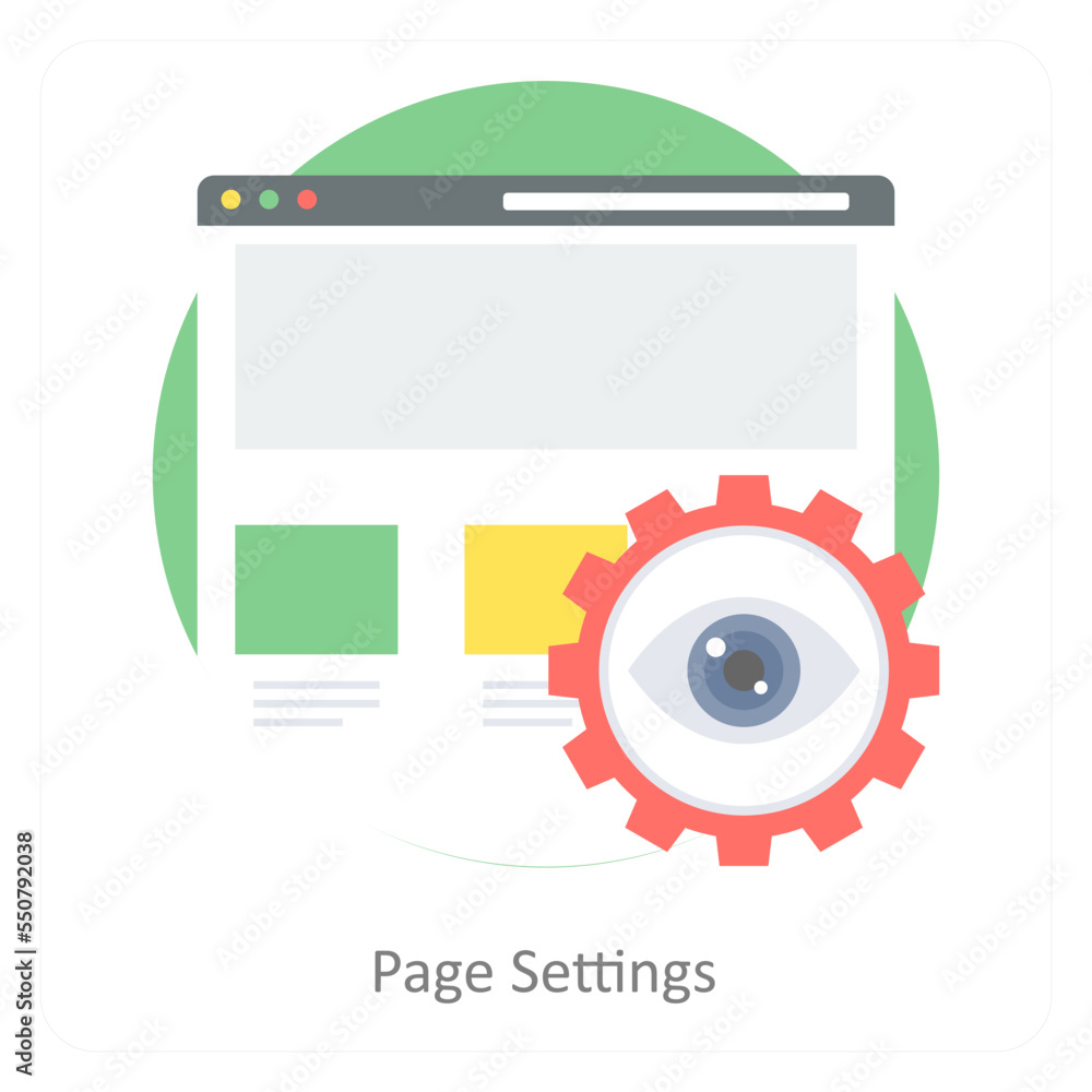 Obraz premium Page Settings