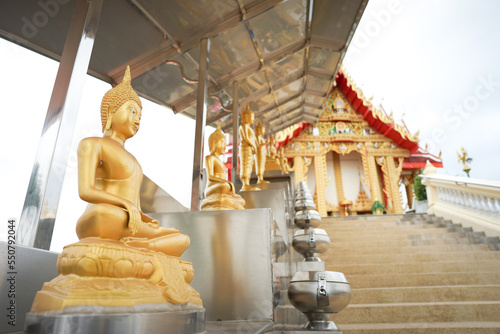 Buddha statue in temple, Thailand