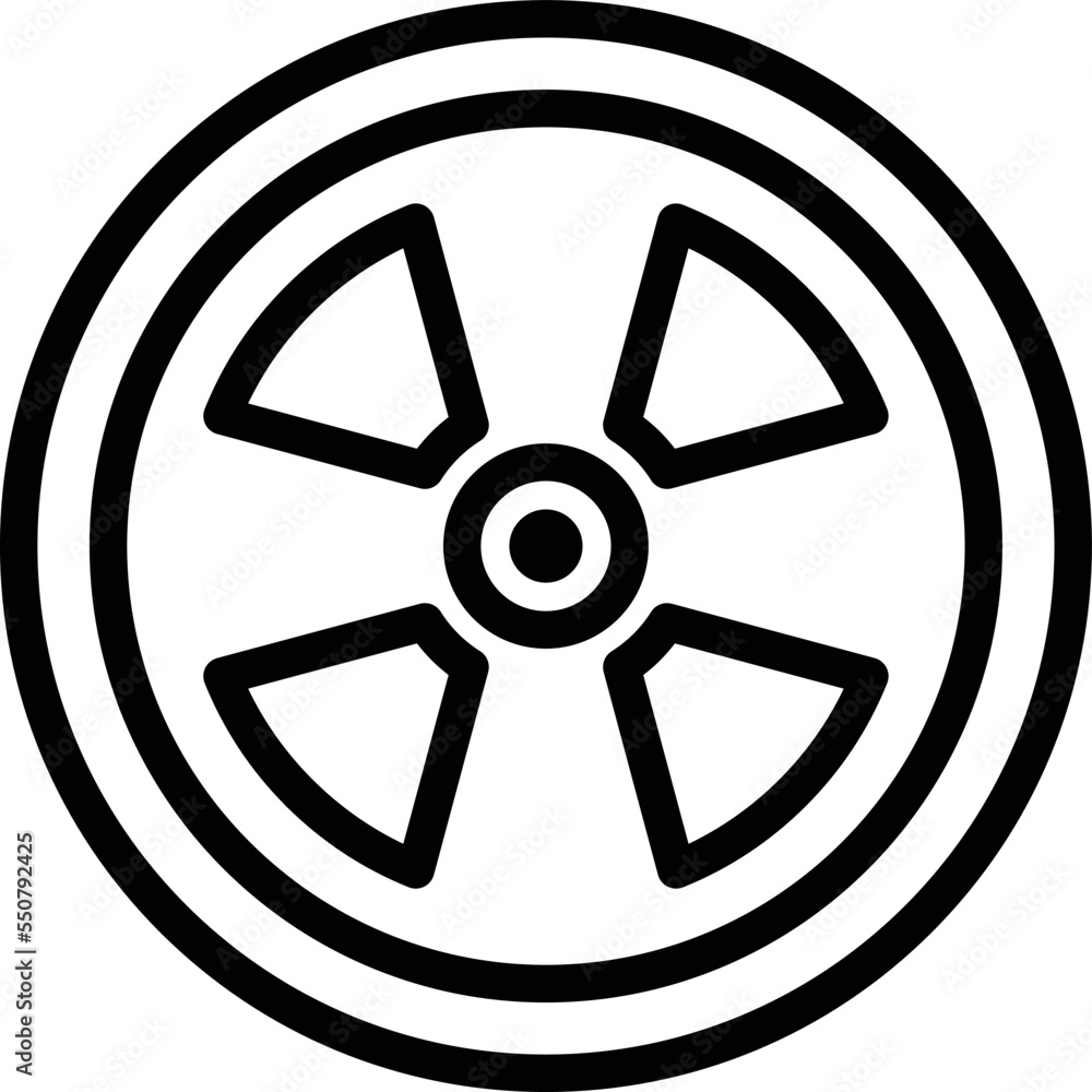 Obraz premium Nuclear Vector Icon Design Illustration