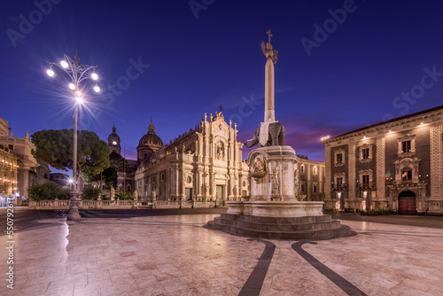 Catania, Sicily, Italy at the Duomo