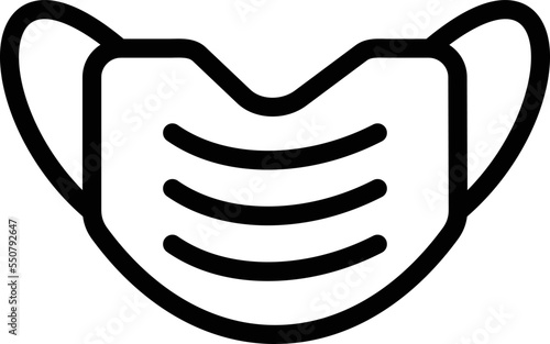 Medical mask Vector Icon Design Illustration