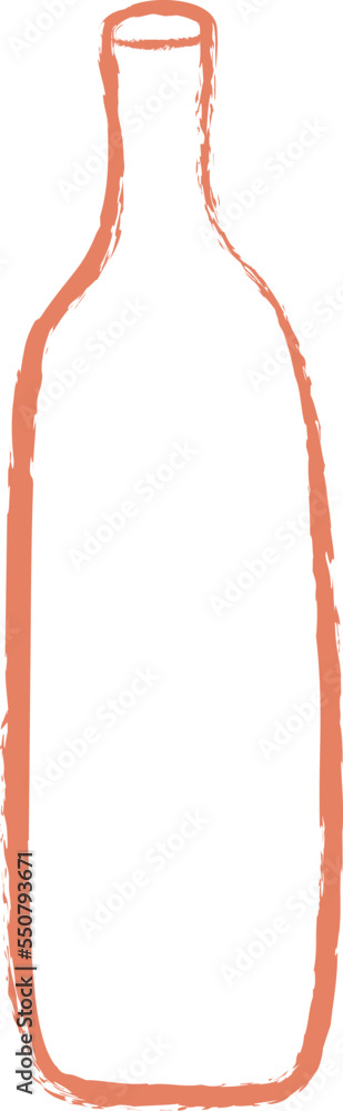 Fototapeta premium Hand drawn bottle icon