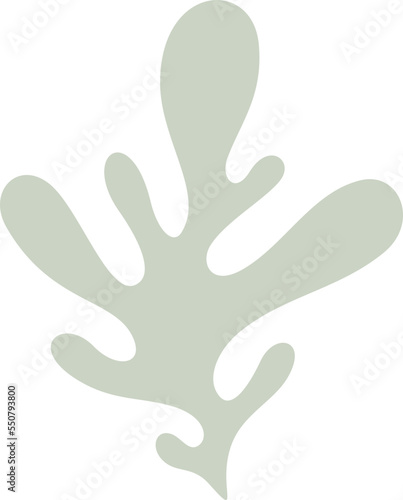 abstract organic plant shape