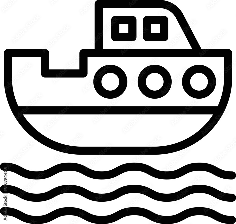 Boat Vector Icon Design Illustration Boat Vector Icon Design Illustration